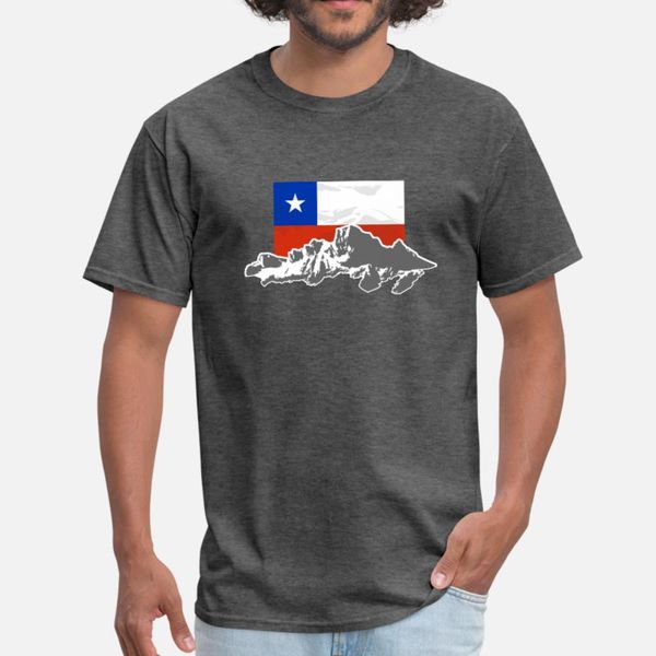 

chile flag mountains t shirt men knitted cotton s-xxxl unique loose funny casual summer style natural shirt