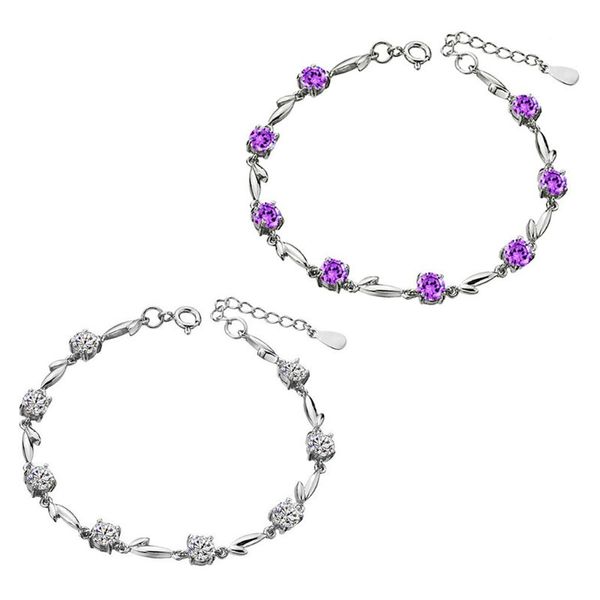 

adjustable plating linked bracelet rhinestone chain girls jewellery gifts xxfd, Golden;silver