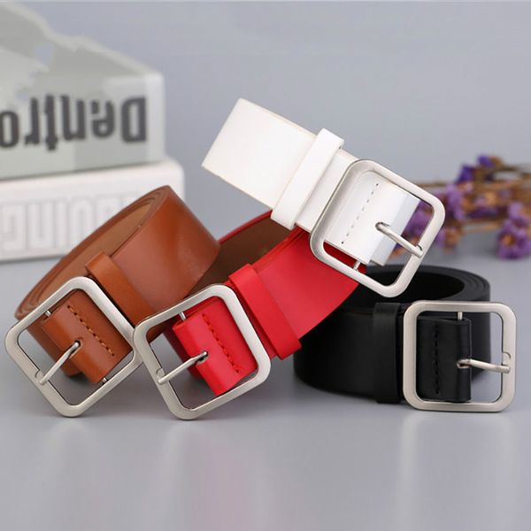 

belt female japanese pin buckle decoration elegant simple wild student retro jean new design ladie belt ing, Black;brown