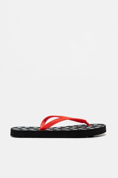 

koton finger break slippers, Black
