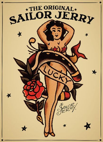 

sailor jerry татуировки vintage удачливы воспроизведение домашнее украшение расписанную hd печати картина маслом на холсте wall art canvas к