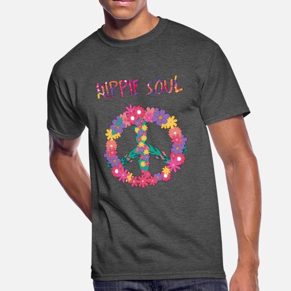 

peace love flowers hippy hippie soul 60s 70s t shirt men customized cotton s-xxxl standard interesting comfortable summer normal shirt