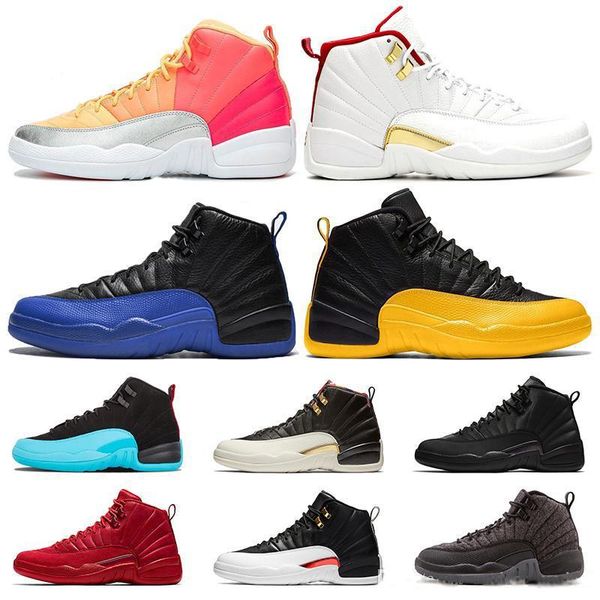 

2020 new punch game royal fiba 12 12s women mens basketball shoes midnight black reverse taxi gym red gamma blue sports sneakers