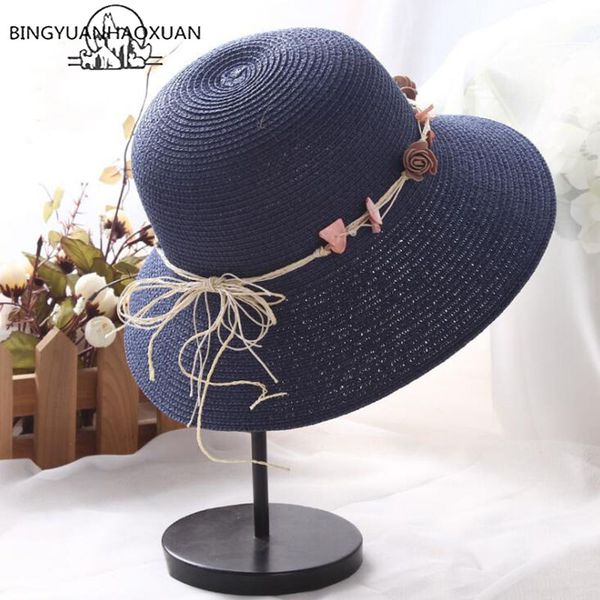 

bingyuanhaoxuan summer hat for women straw hat for beach parent-child shell wreath sun travel bucket panama, Blue;gray