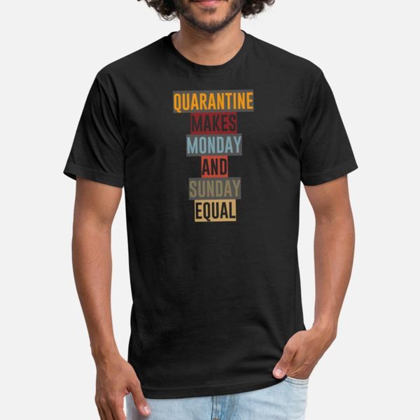 

quarantine t shirt men customize tee shirt crew neck solid color graphic casual spring trend shirt