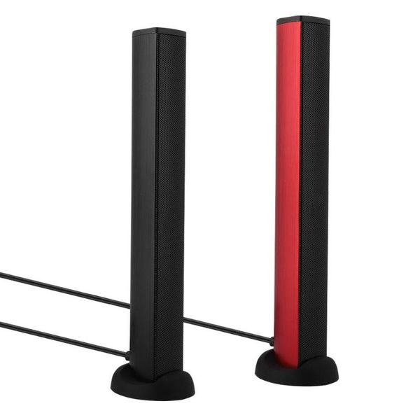 

usb wired pc gaming speaker bar subwoofer stereo surround loudspeaker music player with 3.5mm audio interface for lapdesktop