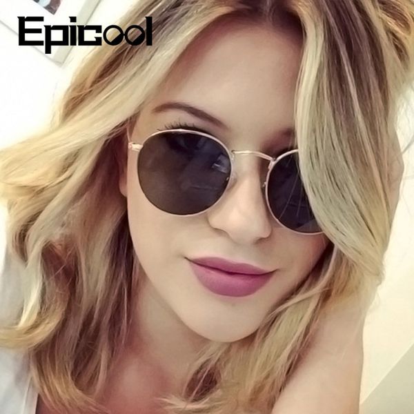 

epicool women alloy square frame sun glasses classic ladies polarized mirror sunglasses oculos uv400 bon8, White;black