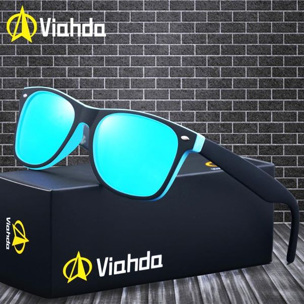 

viahda polarized sunglasses driver's goggles mirror mens design male sunglasses polaroid lenses goggles shades oculos masculino, White;black