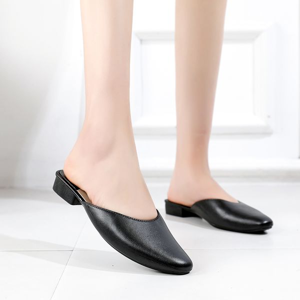 

women slippers ladies shoes casual summer outdoor zapatos mujer luxury shoes women designers big size 36-41 home slippers new, Black