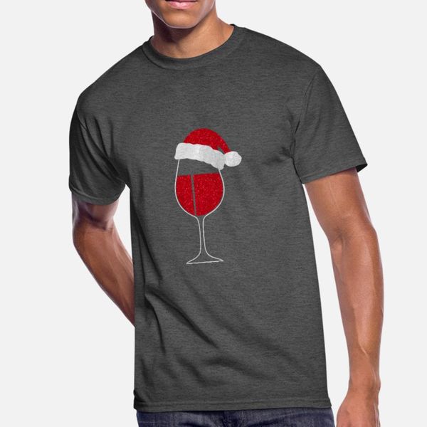 

wine glass christmas edition t shirt men designs short sleeve s-xxxl clothes graphic basic summer style natural shirt