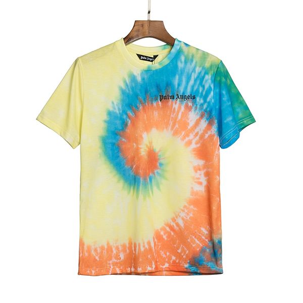 

2020angels beauty tide palm printing angels pa loose casual sports round neck short sleeve t-shirt men and women 2010, Gray