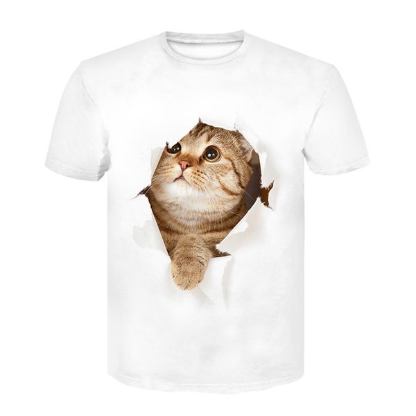 

cat animal men clothing 3d print shirts horror funny hentai men clothing
