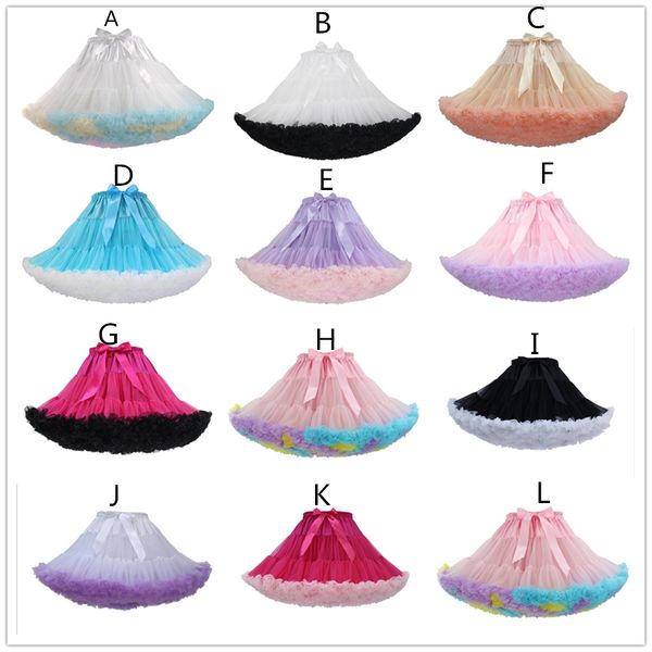 

quailty colorful ball gown wedding dresses underskirt swing short prom dance dress petticoat lolita cosplay petticoats ballet tutu skirt, White