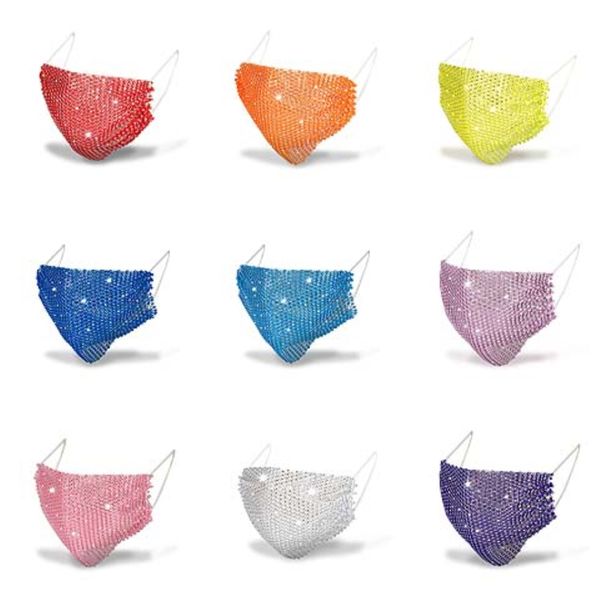 

модельер bling bling блестки защитная маска рм2,5 пыле mouth маски моющийся многоразовый женщины маска hh9-3032 # 20011