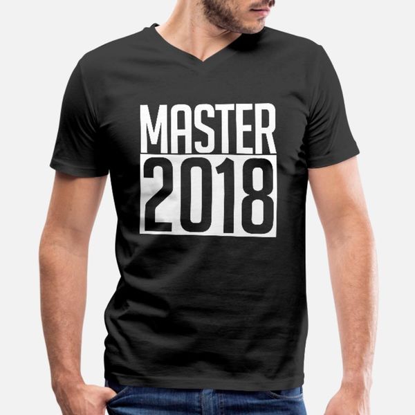 

master 2018 school student academic gift t shirt men printing short sleeve s-3xl pictures cute funny casual spring autumn letter shirt