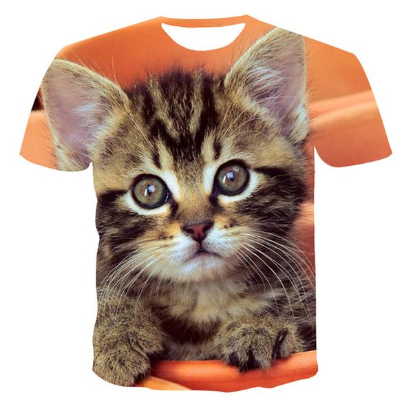

summer men animal printing breathable splicing printing 3d print shirts oversized kawaii graphic men clothing