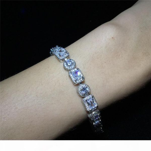 

ale yellow gold ice out bling cz men chain hip hop chain bracelet for men, Black