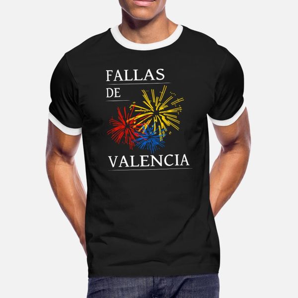 

fallas de valencia fireworks pyro peony t shirt men print 100% cotton euro size s-3xl novelty famous building summer pictures shirt