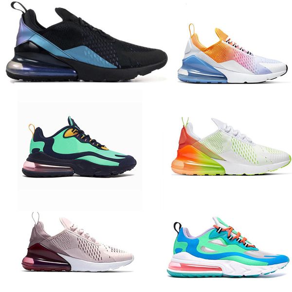 

2020 react 270 men women running shoes travis bauhaus white black bred regency purple be true women sports sneakers shoes eur 36-45