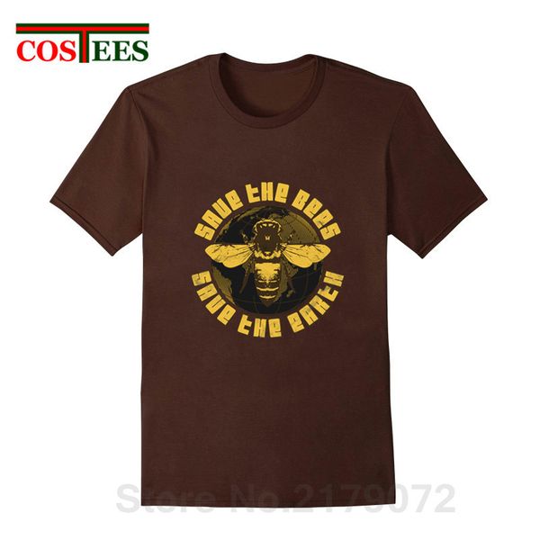 

vintage save the bees save the earth t shirt men global warm tshirt homme retro environmental protection t-shirt hombre camiseta