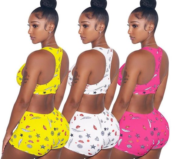 

women swimwear bra shorts suit two piece suit outfit pullover scoop neck tshirt leggings shorts bodycon swimsuit summer clothing plus size38, Gray