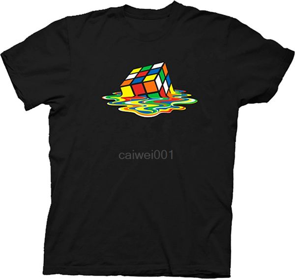 

cube melting sheldon cooper the big bang theory black t shirt letter t shirt gift print men's cotton
