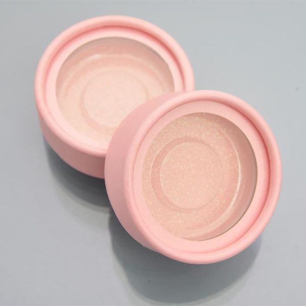 

false eyelashes wholesale round eyelash packaging box lash boxes custom private logo 3d mink lashes fake full strip faux cils case empty