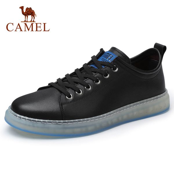 

camel new fashion sneakers men shoes brand soft mens casual shoes male footwear classic black leather