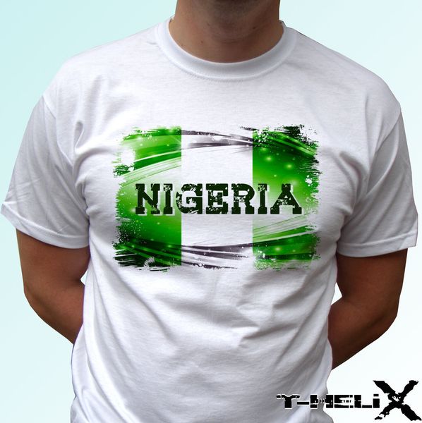 

nigeria flag - white t shirt country design - mens womens kids &amp baby sizes