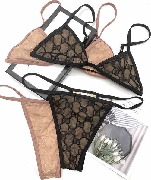 

new lace bikinis women fashion letters split beach swimwear concise swimsuit bra set 2 colors