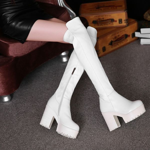 

winter style thigh high women woman femininas ankle boots botas masculina zapatos botines mujer chaussure femme shoes 01-11, Black