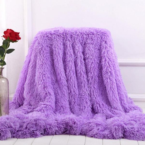 

blankets 50 faux fur blanket soft fluffy sherpa throw for beds cover shaggy bedspread plaid fourrure cobertor mantas sofa