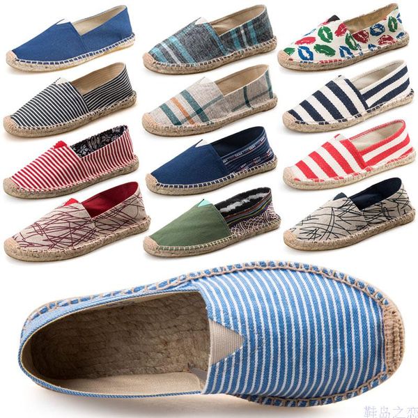 

2020 new arrival black retro vintage ladies womens casual espadrilles shoes for female larger size breathable