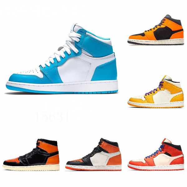 

новый 1s high top 3 разрушенного og бред toe banned game royal обувь мужская 1s тень тапок высокого качество с коробкой j # 08-325