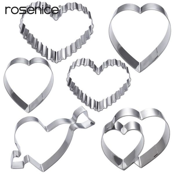 

baking mould shape set stick 6pcs love molds stainless steel chocolate cookie moulds day for cutter diy valentines non heart nlrzd