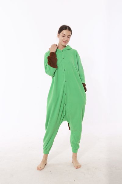 

cute cartoon one-piece comfortable mascot family clothes flannel cute cartoon pajamas one-piece pajamas comfort 31, Red;yellow