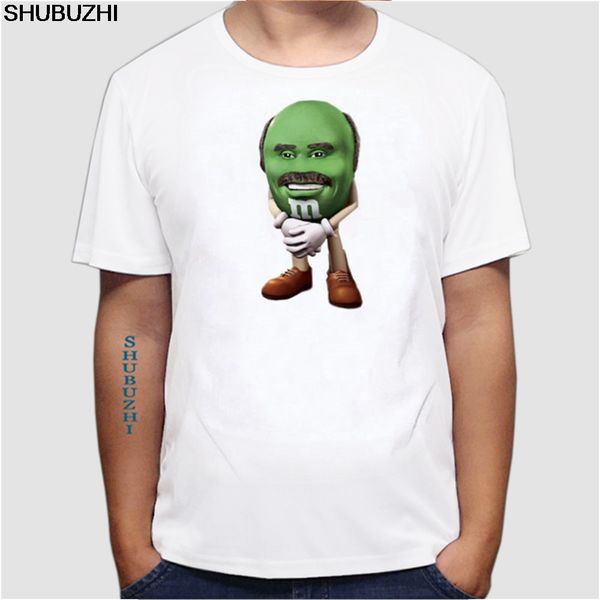 

funny t-shirt graphic tees men's 3d cartoon print food t shirt m&m's chocolate short sleeve silky t-shirts euro size