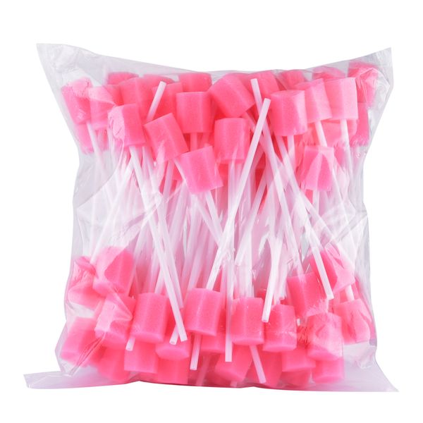 100 pcs descartáveis ​​Swapsticks orais de desemprego esponjas esponjas swabs espuma espumante esponja stick para uso médico navio grátis