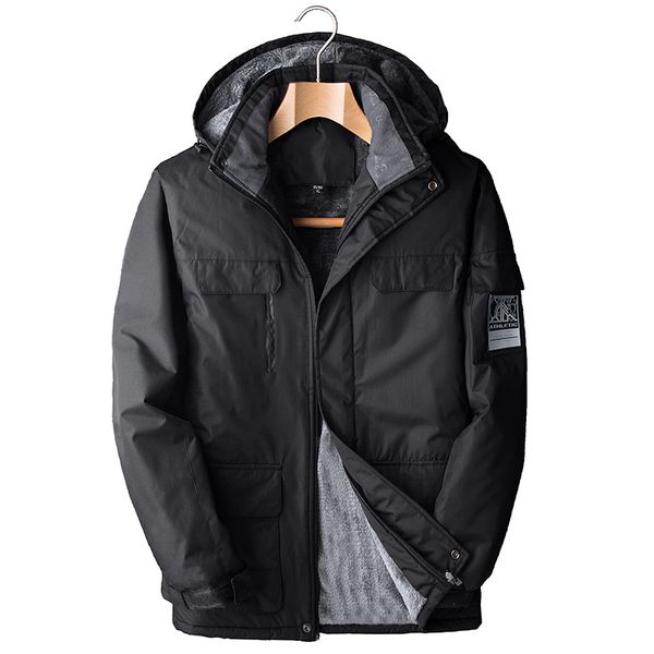 

men's outdoor hiking jacket men autumn winter sports rain coat thicken climbing trekking windbreaker fishing waterproof jackets, Blue;black