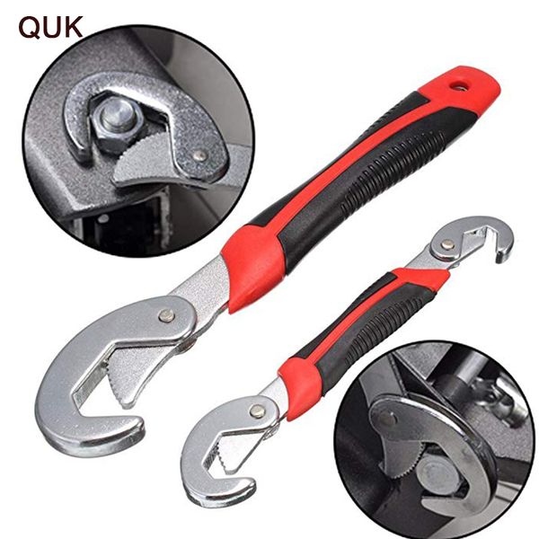 

quk wrench set universal keys 2pcs 9-32mm multi-function adjustable portable torque ratchet oil filter spanner hand tools