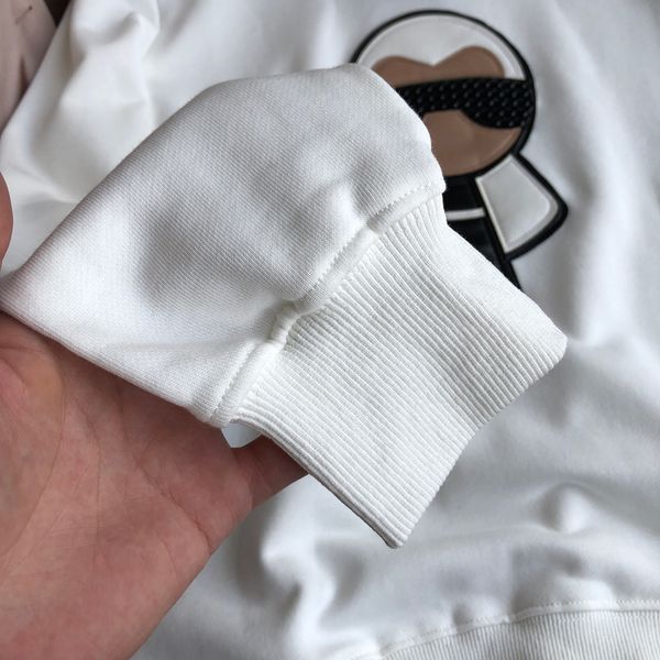 

20ss qaulity men designer hoodies 100% cottom embroidery sweater clothes hoodie mens women sweatshirt men s clothing, Black