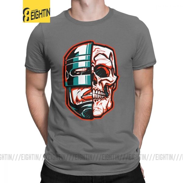 

dead or alive robocop t shirts men cotton unique t-shirts movie fiction action robot police superhero tee shirt short sleeve