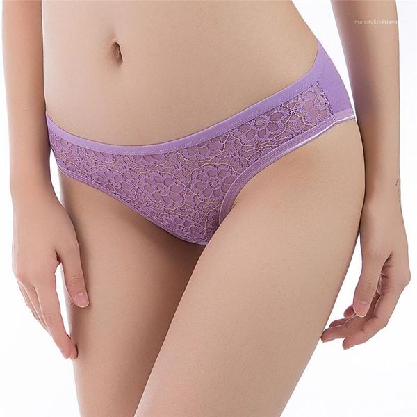 

casual mid waist panties womens floral patchwork lace hollow out everyday comfortable briefs designer underwear womens, Black;pink