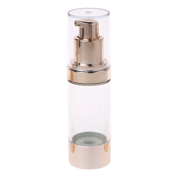

empty cosmetic airless bottle plastic treatment pump travel bottles 15/30/50ml
