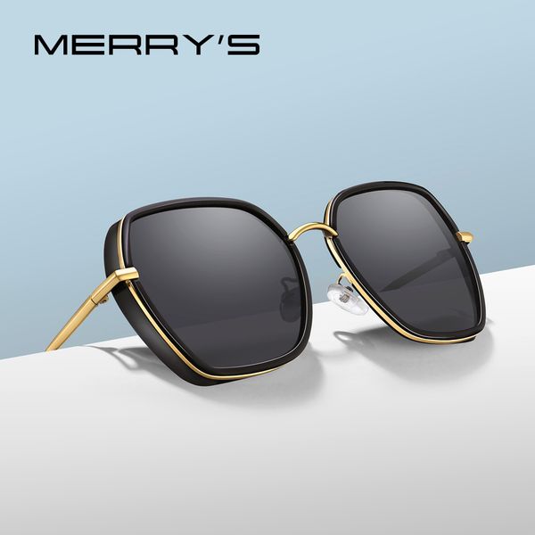 

sunglasses merry's women fashion square ladies luxury trending polarized sun glasses for driving uv400 protection s6233, White;black