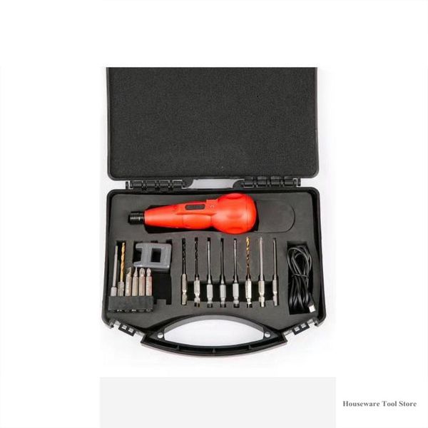 

2 in 1 mini manual/electric screwdriver set 3.6v electric electrical screw driver usb rechargeable hand drill power tools new