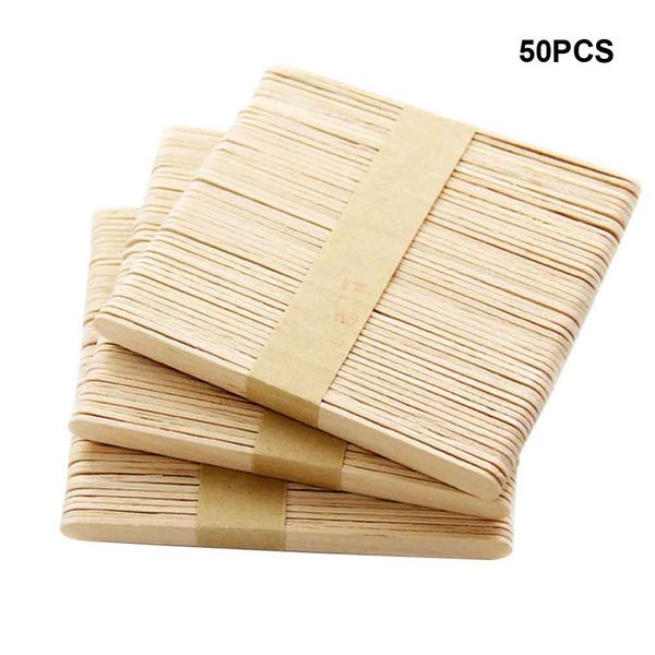 

50pcs toy educational art diy crafts cake tools for kids wooden ice cream sticks