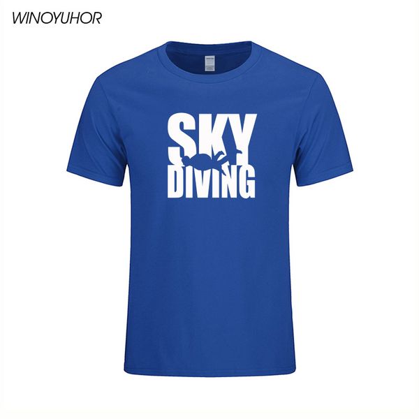 

new fashion men t-shirt go skydiving brand clothing casual funny print streetwear short sleeve skydive t shirt