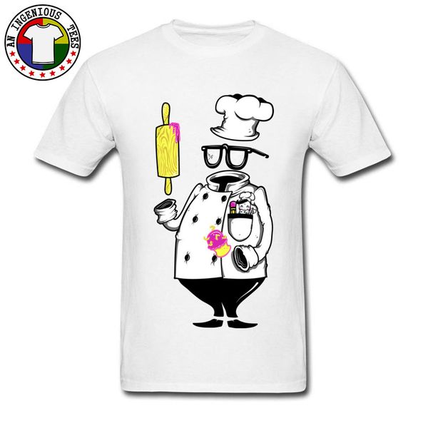 

man t shirts comics invisible baker chef picture tshirt summer/autumn & tees 100% cotton no glue print tee shirts