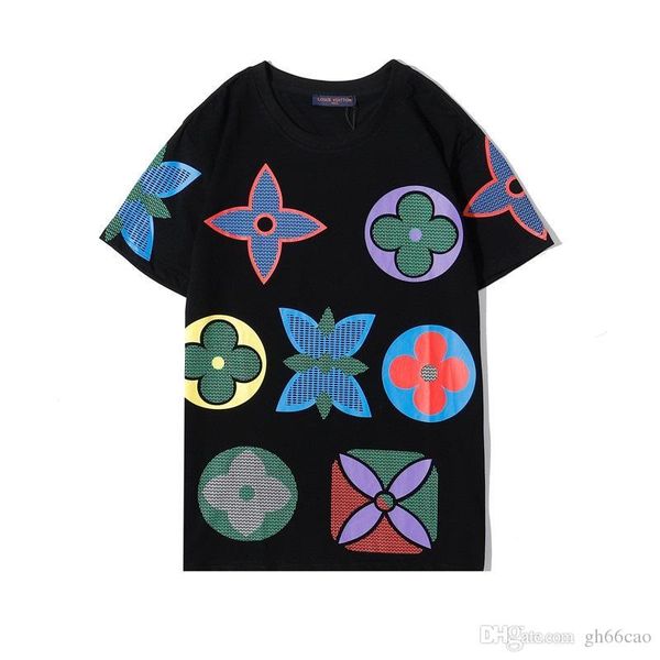 

2020 fashion casual t-shirt men's streetwear luxury designer t-shirt men's t-shirt letter embroidery woman blouse short sleeve, White;black